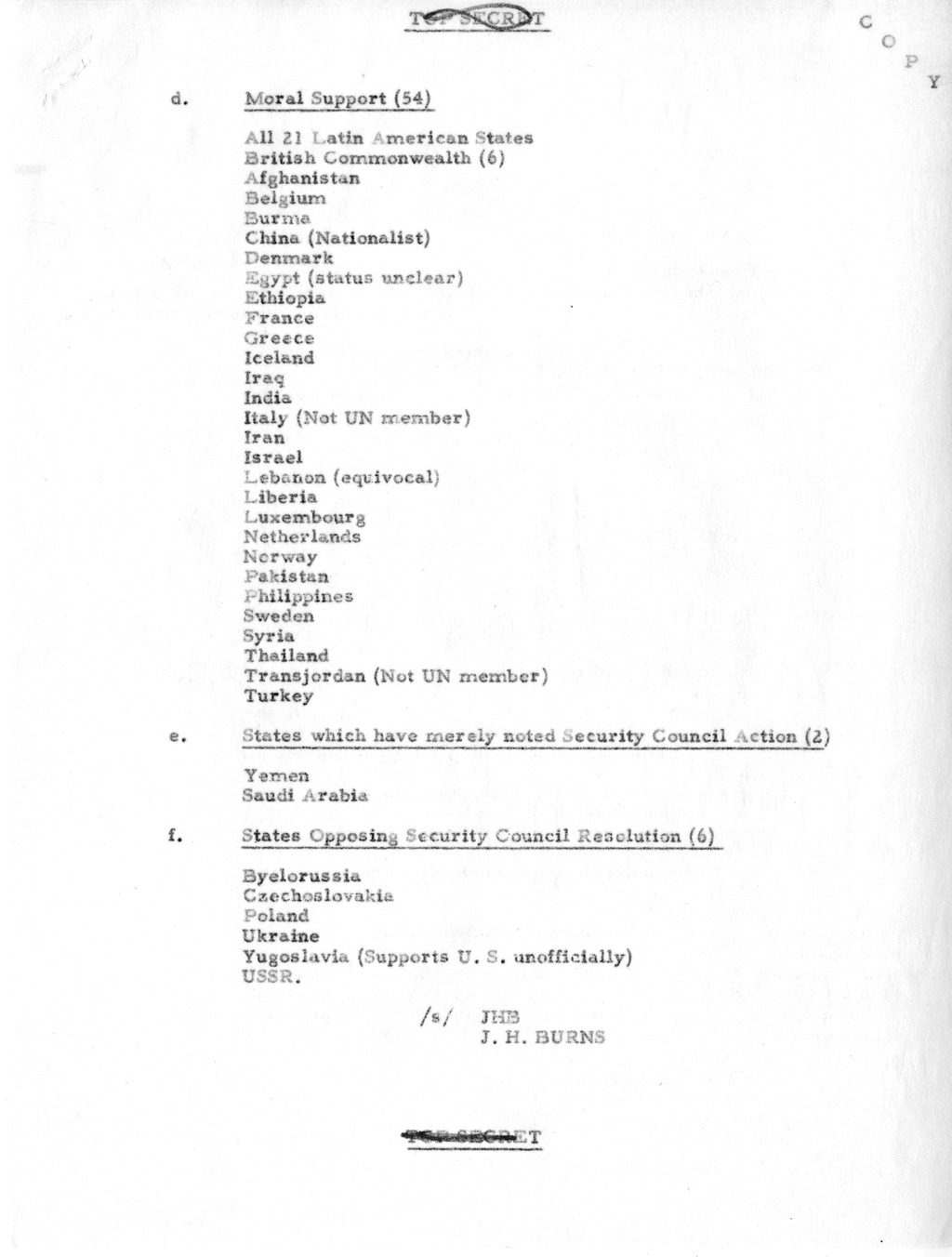 Memorandum from President Harry S. Truman to Secretary of Defense Louis Johnson, with Attachments