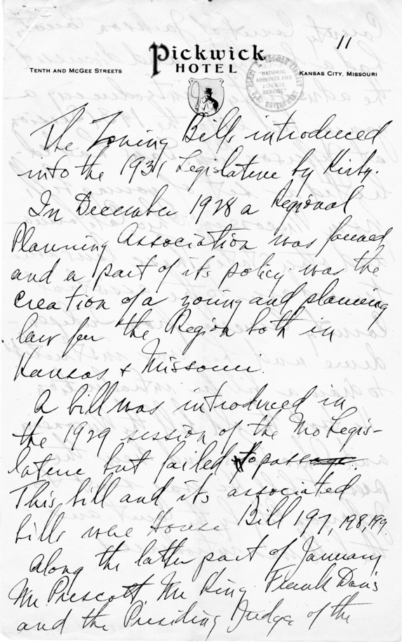 Longhand Note of Judge Harry S. Truman