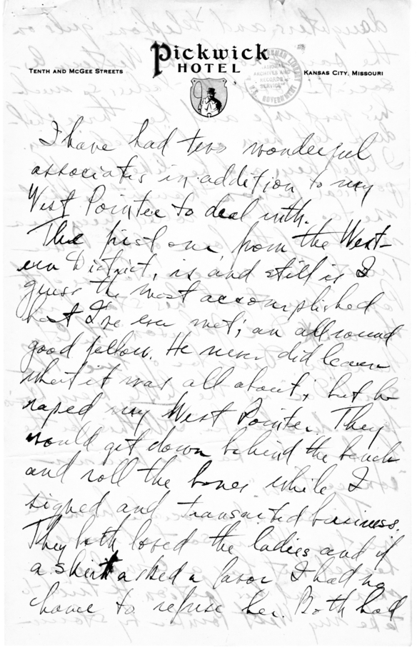 Longhand Note of Judge Harry S. Truman