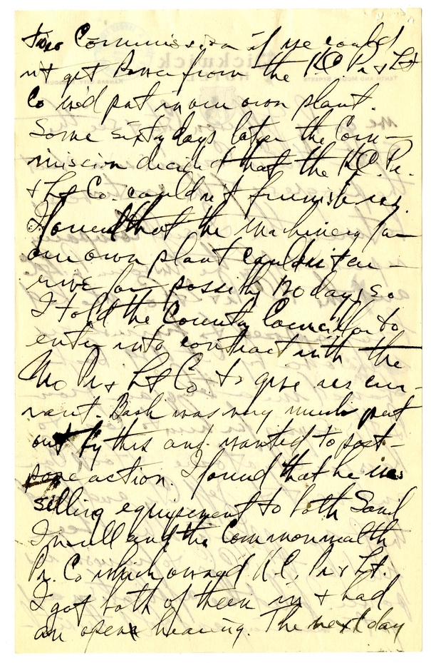 Longhand Note of President Harry S. Truman