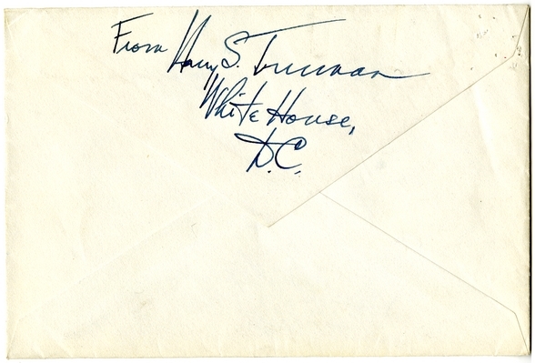 Unsent Letter from President Harry S. Truman to William Southern