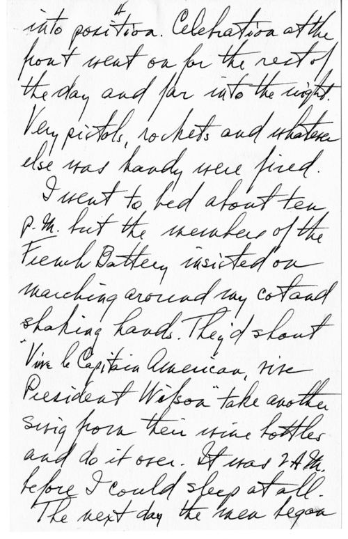 Longhand Note of Former President Harry S. Truman