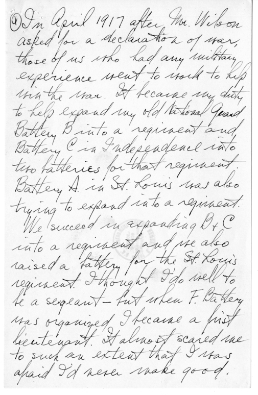 Longhand Note of President Harry S. Truman