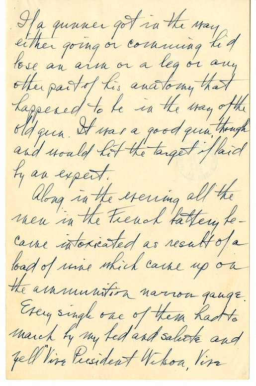 Longhand Note of President Harry S. Truman