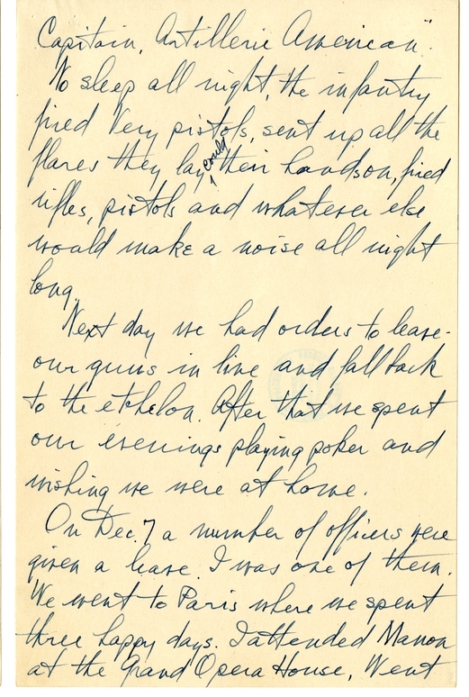 Longhand Note of President Harry S. Truman