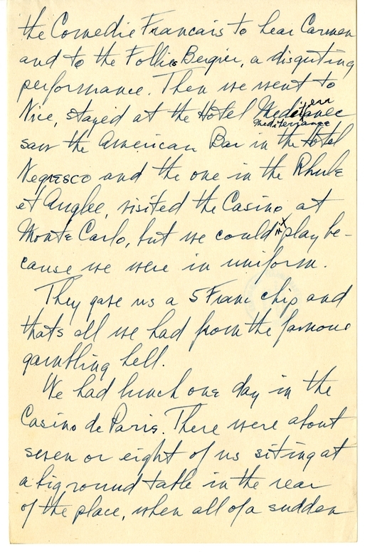 Longhand Note of President Harry S. Truman