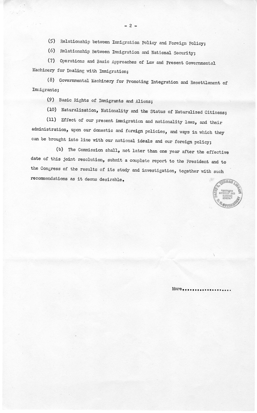 Memorandum from Julius Edelstein to Richard Neustadt, With Attachments