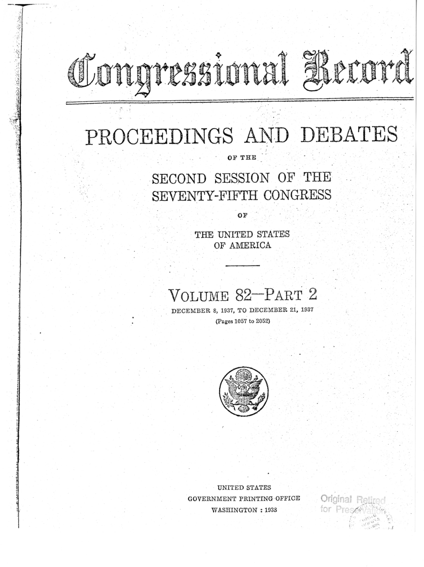 Congressional Record Seventy-Fifth Session Volume 82 Part 2