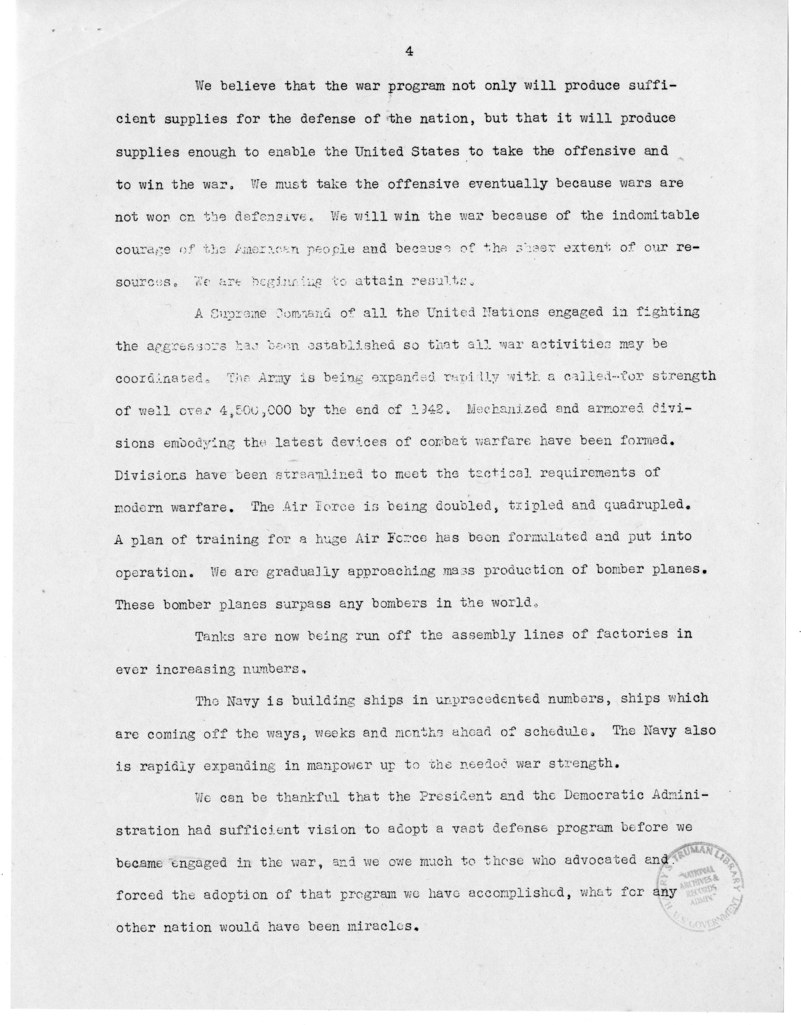 Speech of Senator Harry S. Truman, Lexington, Missouri