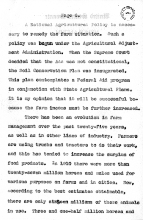 Speech of Senator Harry S. Truman at Jefferson City, Missouri