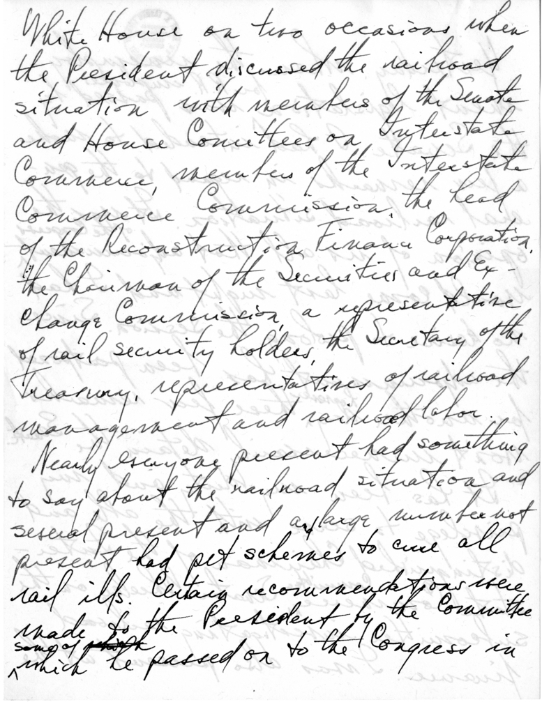 Handwritten Speech Draft of Senator Harry S. Truman