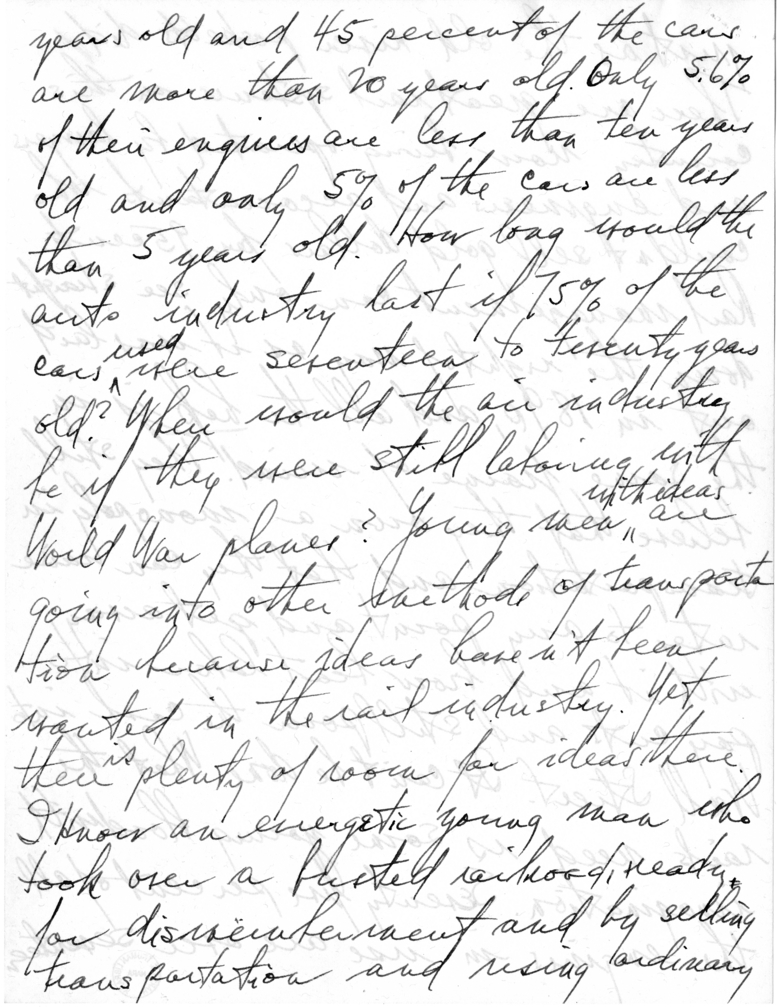 Handwritten Speech Draft of Senator Harry S. Truman