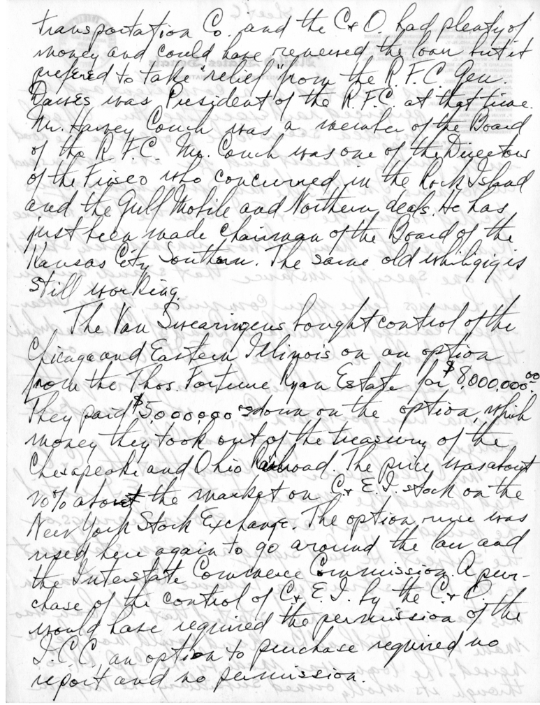 Handwritten Speech Draft of Senator Harry S. Truman