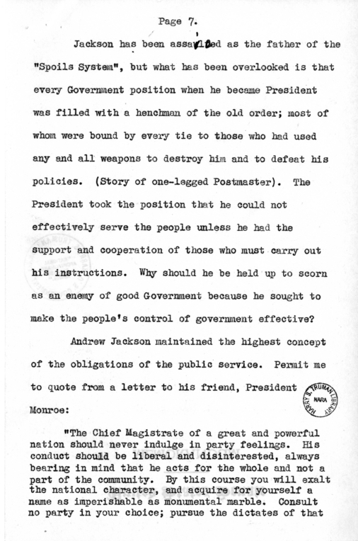 Speech of Senator Harry S. Truman at Louisville, Kentucky