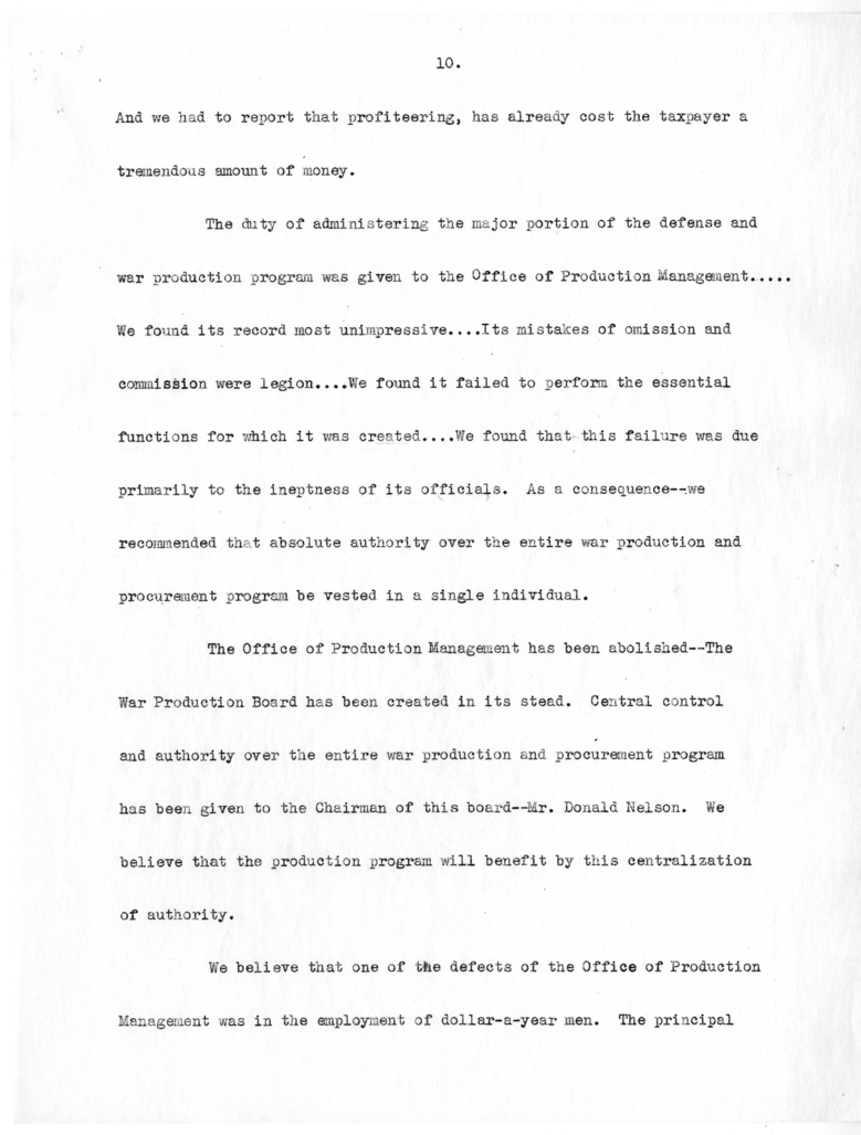 Speech of Senator Harry S. Truman at Philadelphia, Pennsylvania