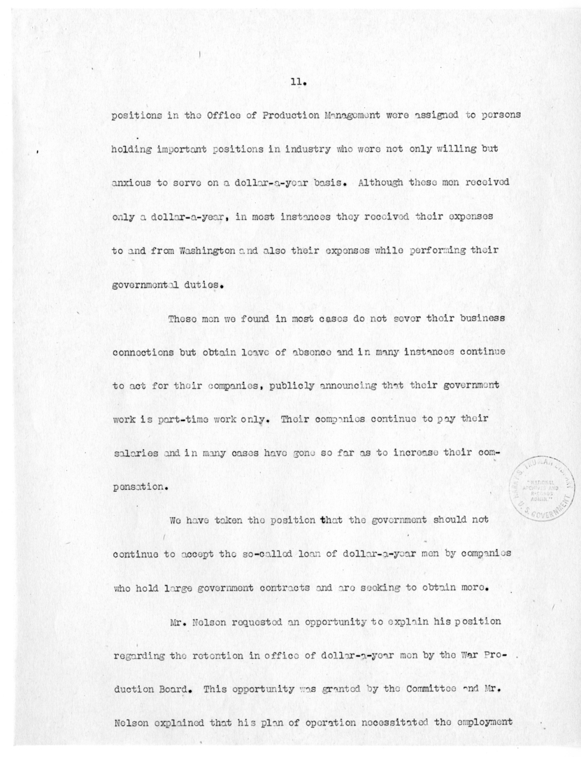 Draft Speech of Senator Harry S. Truman delivered at Philadelphia, Pennsylvania