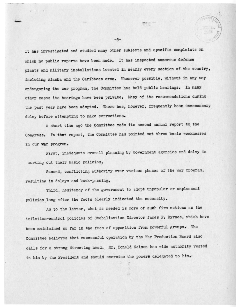 Speech of Senator Harry S. Truman in Cleveland, Ohio