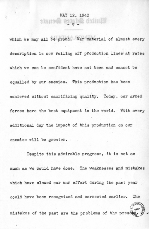 Speech of Senator Harry S. Truman Before the Southern Supply & Machinery Distributors at Cincinnati, Ohio