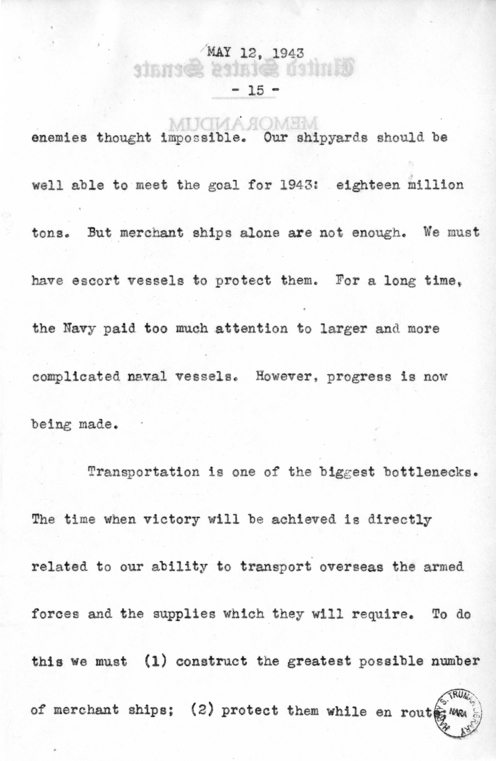 Speech of Senator Harry S. Truman Before the Southern Supply & Machinery Distributors at Cincinnati, Ohio