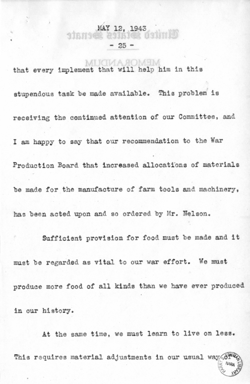 Speech of Senator Harry S. Truman Before the Southern Supply & Machinery Distributors at Cincinnati, Ohio