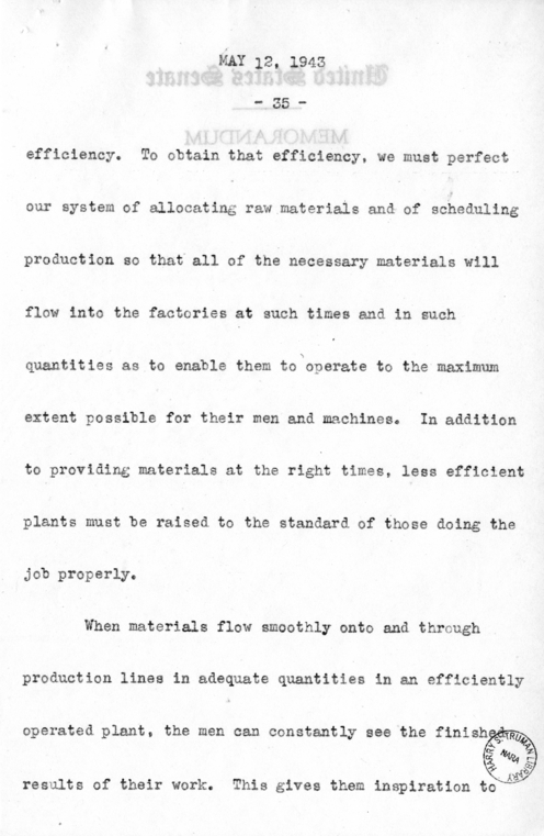 Speech of Senator Harry S. Truman Before the Southern Supply & Machinery Distributors at Cincinnati, Ohio