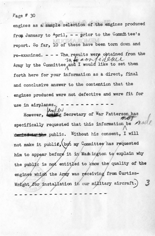 Draft Radio Speech of Senator Harry S. Truman Delivered at Shenandoah, Iowa