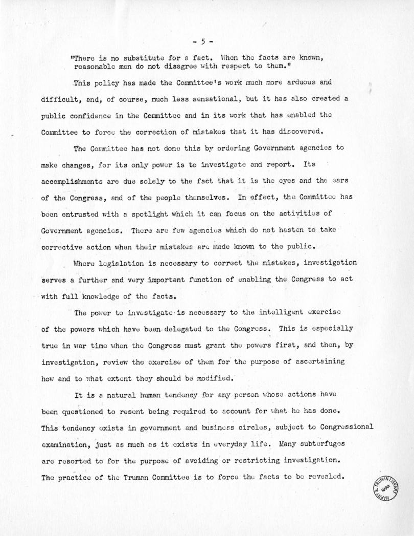 Speech of Senator Harry S. Truman Before the Federal Bar Association at Chicago, Illinois