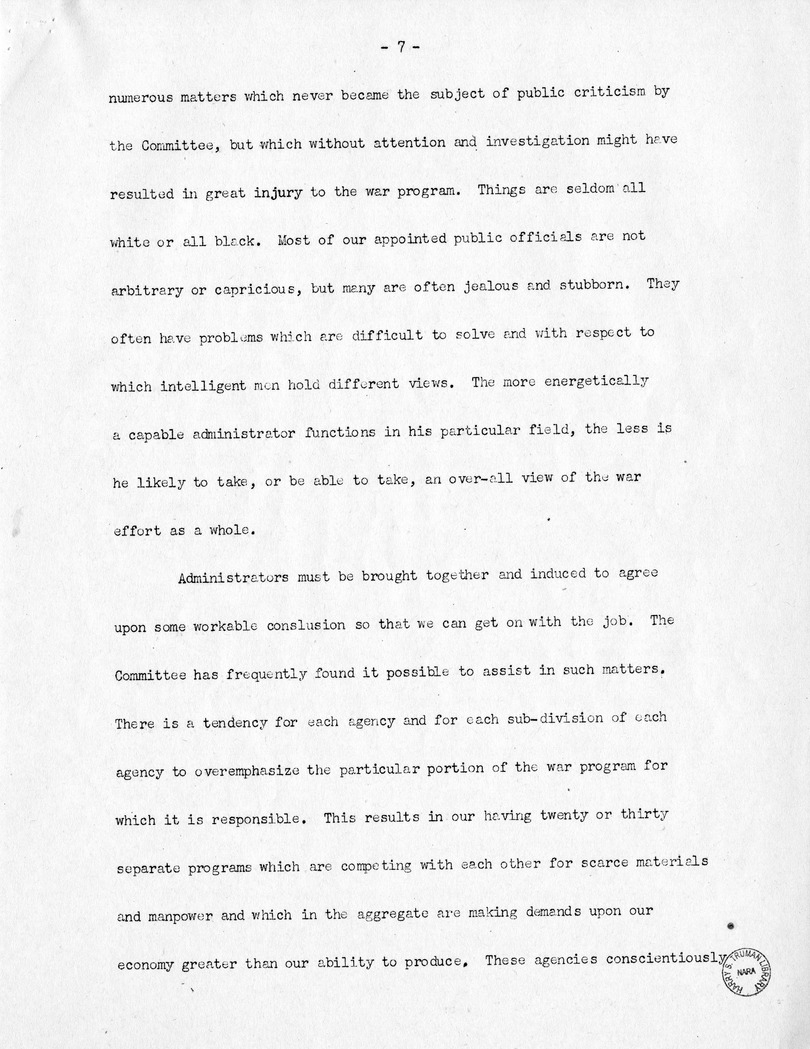 Speech of Senator Harry S. Truman Before the Massachusetts Federation of Taxpayers Associations at Boston, Massachusetts