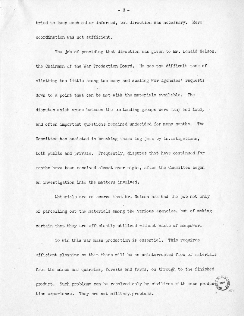 Speech of Senator Harry S. Truman Before the Massachusetts Federation of Taxpayers Associations at Boston, Massachusetts