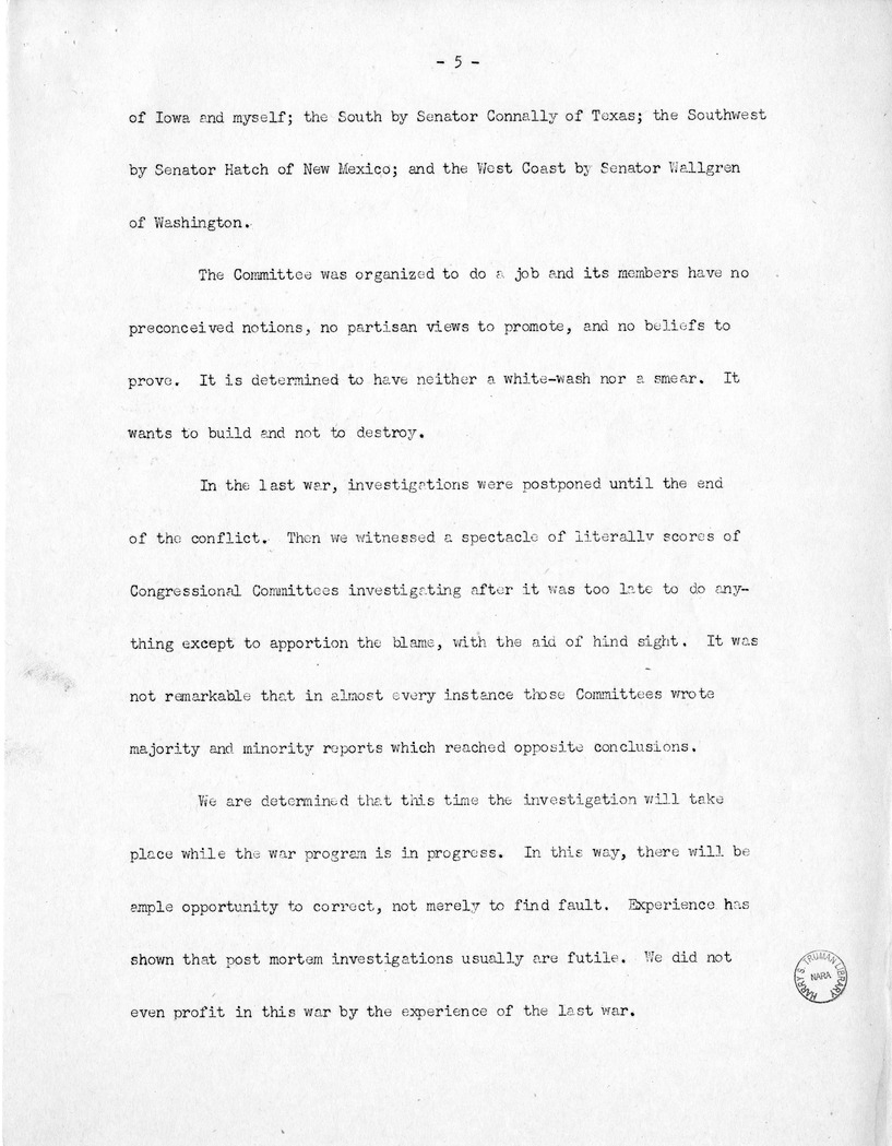 Speech of Senator Harry S. Truman Before the Massachusetts Federation of Taxpayers Associations at Boston, Massachusetts