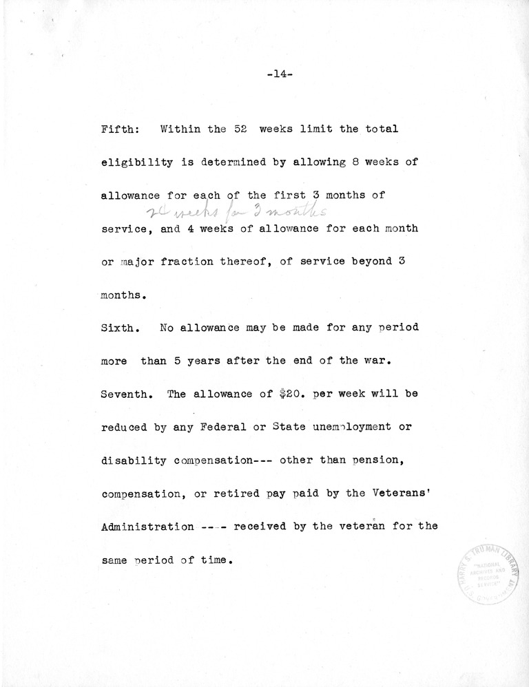 Speech of Senator Harry S. Truman to the American Legion Convention, Chicago, Illinois