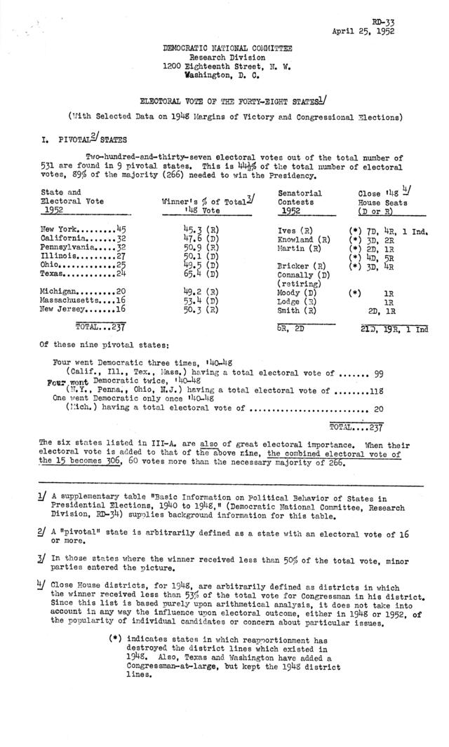 Correspondence between Bertram M. Gross to Harry S. Truman, with attachment