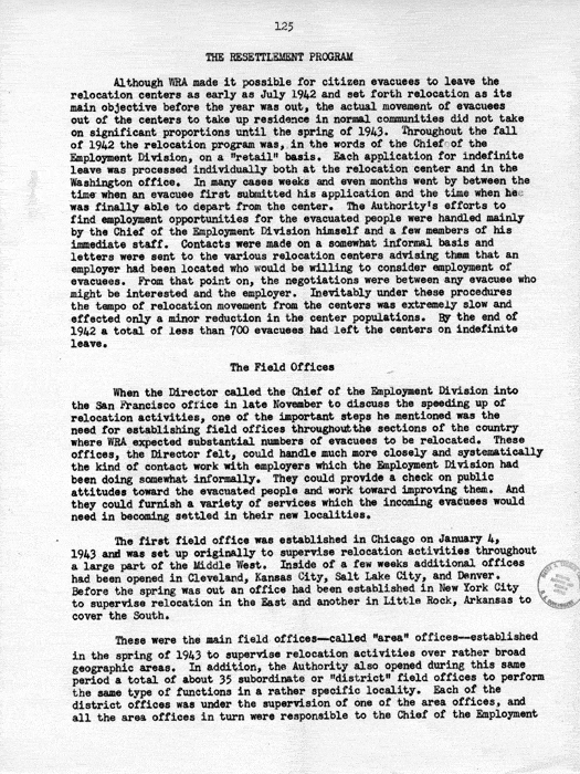 Report, WRA [War Relocation Authority], A story of Human Conservation, not dated, c. late 1946. The final report of WRA director Dillon S. Myer. Papers of Harry S. Truman: Official File.