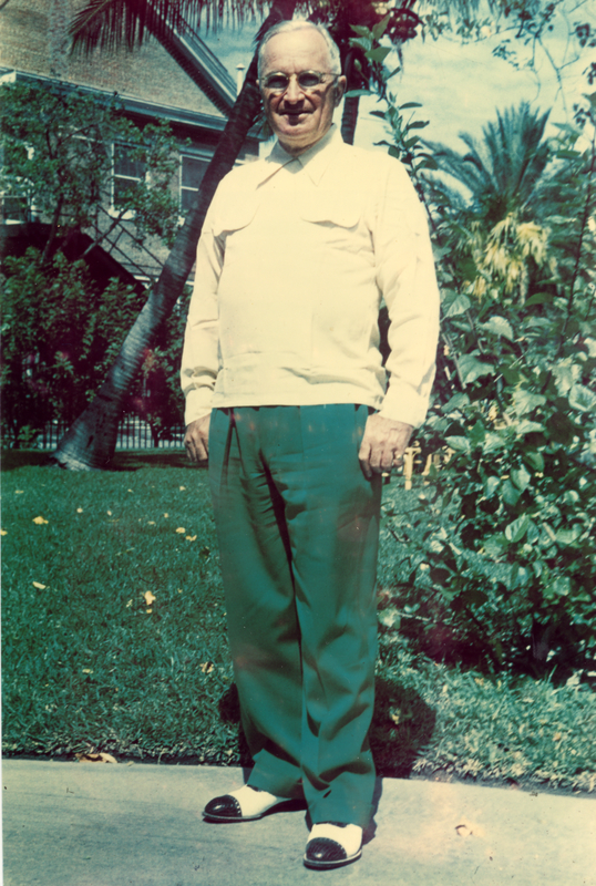 Full Length Color Photo of President Harry S. Truman | Harry S. Truman