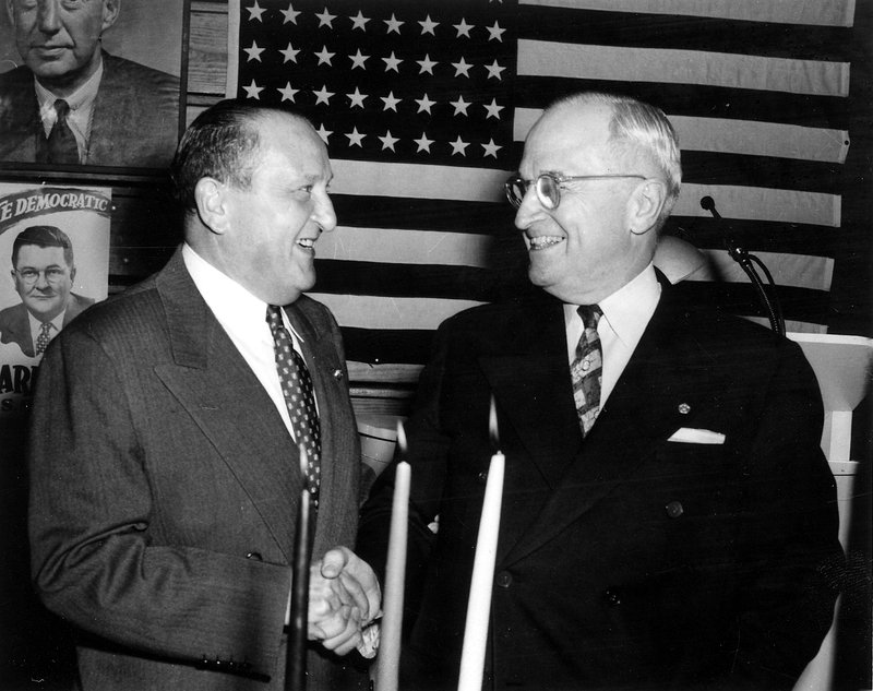 Former President Truman and Samuel Solins in Welch, West Virginia ...