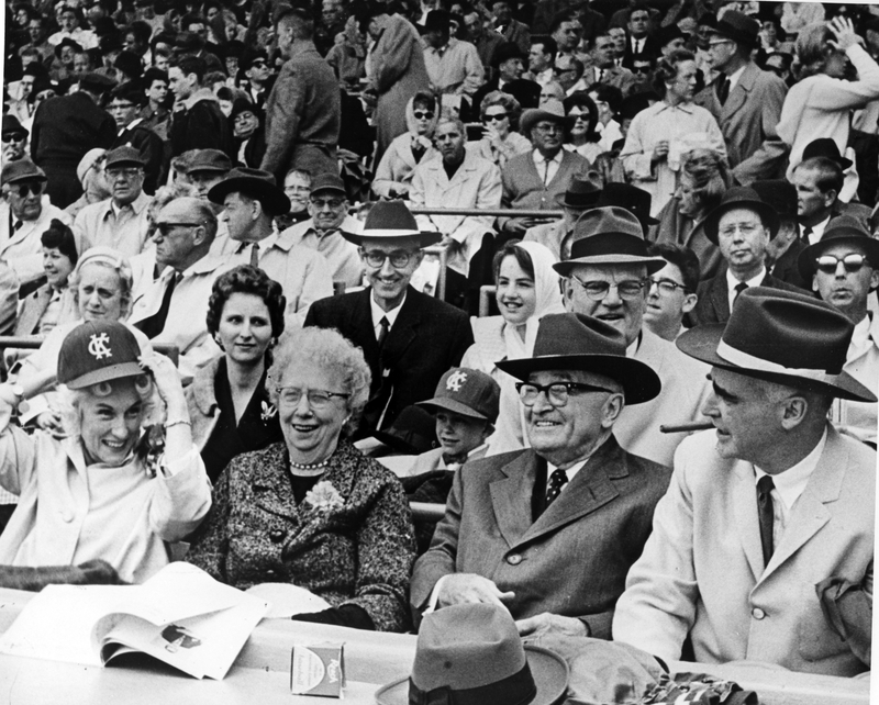 Harry And Bess Truman Attend Baseball Game Between New York Yankees And ...