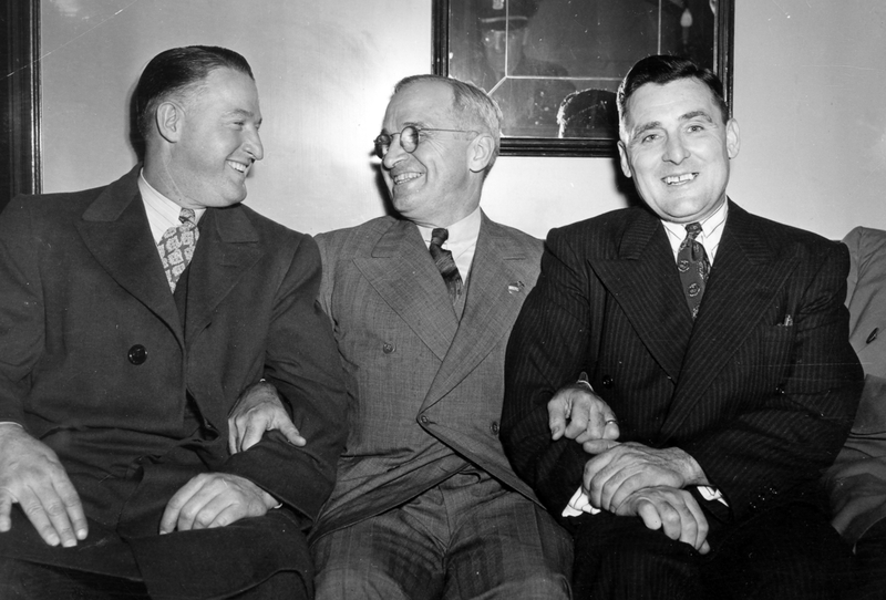 Former President Harry S. Truman and two unidentified men | Harry S. Truman