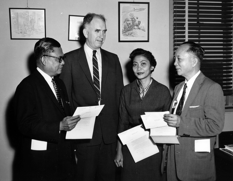 Labor Department Official Robert C. Goodwin With Trainees | Harry S. Truman