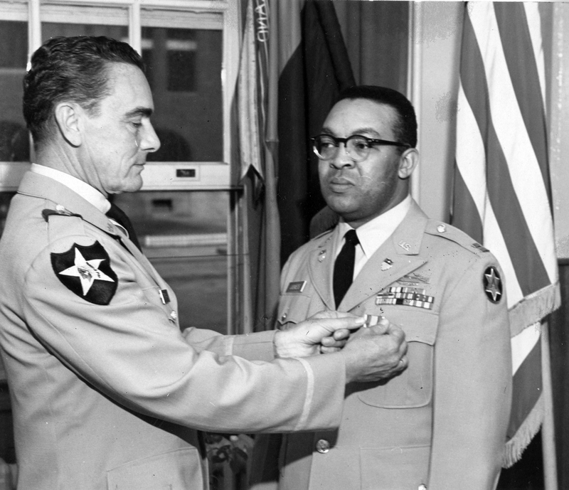 Major General Truman Presenting Award To Captain Jones 