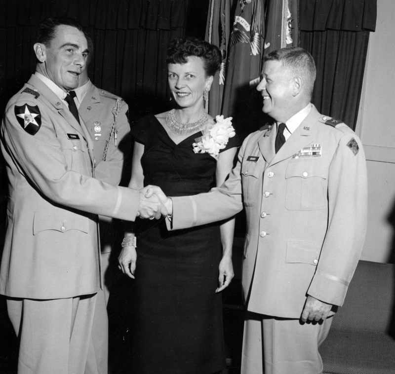 Major General Louis W. Truman Greets General Robert H. Adams | Harry S ...