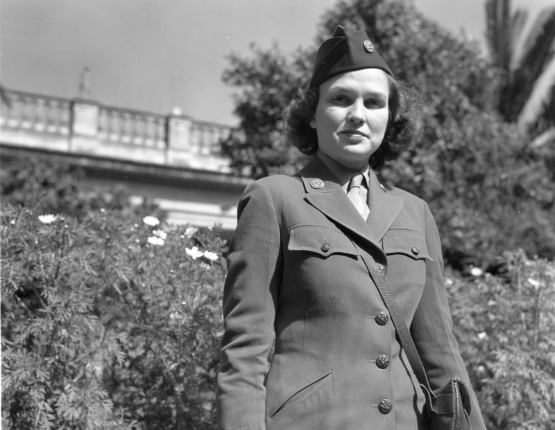 Unidentified Women's Army Corps Soldier (WAC) on Duty in North Africa ...