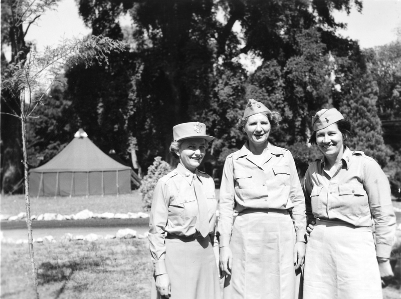 Lieutenant Colonel Westray Battle Boyce Poses With Two Unidentified 