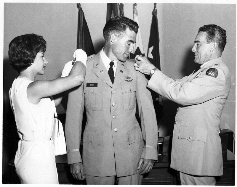 Captain Edward G. Grier Receiving His Captain's Bars 