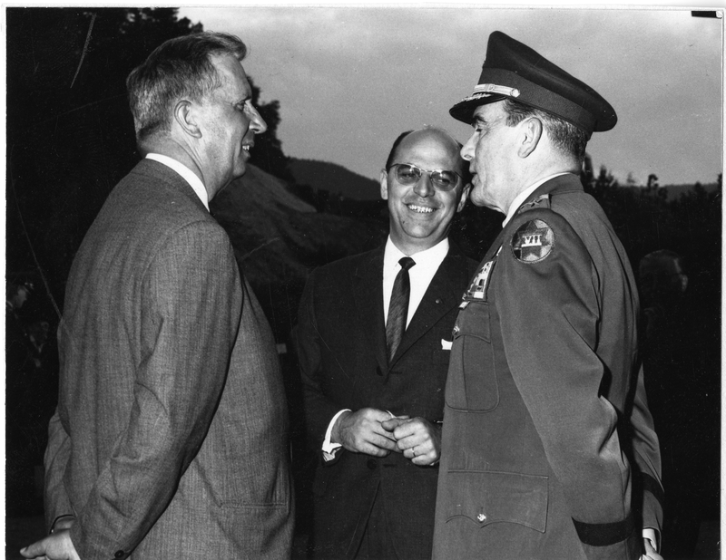 Lieutenant General Louis W. Truman Visits With Other Dignitaries At 