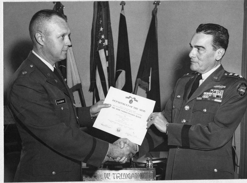 Major Glazebrook Receives the Army Commendation Medal | Harry S. Truman