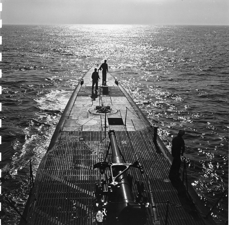 Three Sailors On the Deck of a United States Submarine | Harry S. Truman