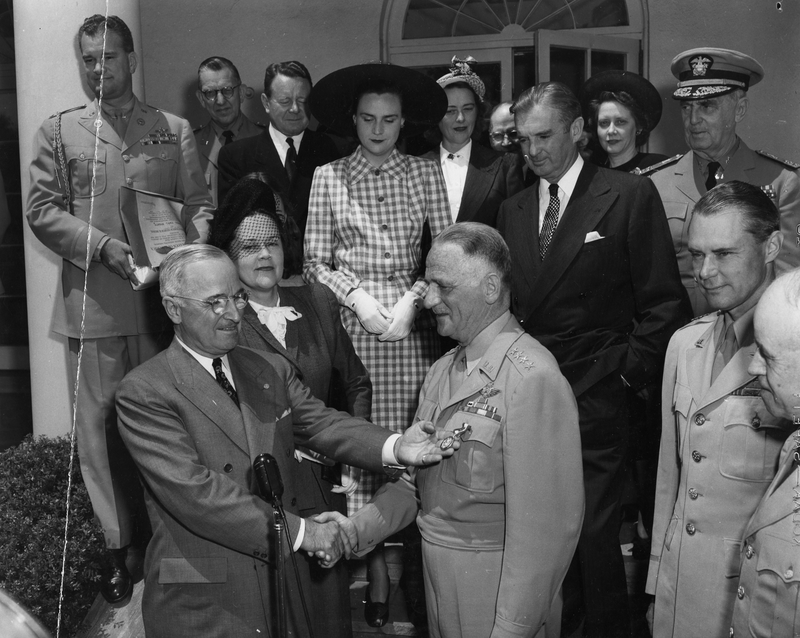 President Harry S. Truman Awards General Carl Spaatz with Medal | Harry ...