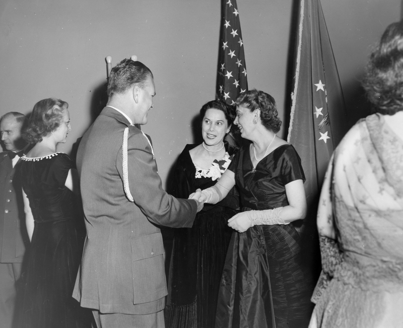 General Robert Landry Greets Mrs. Vandenberg | Harry S. Truman