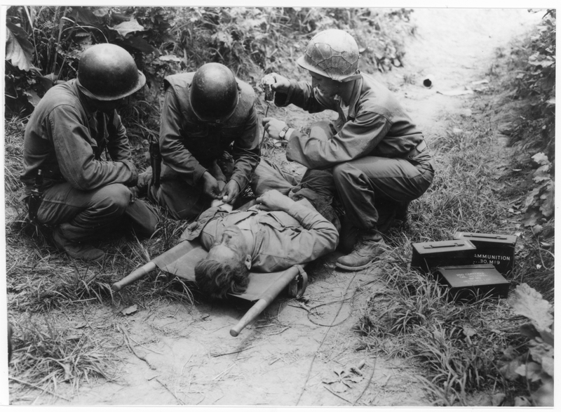 Helping a Wounded Soldier | Harry S. Truman