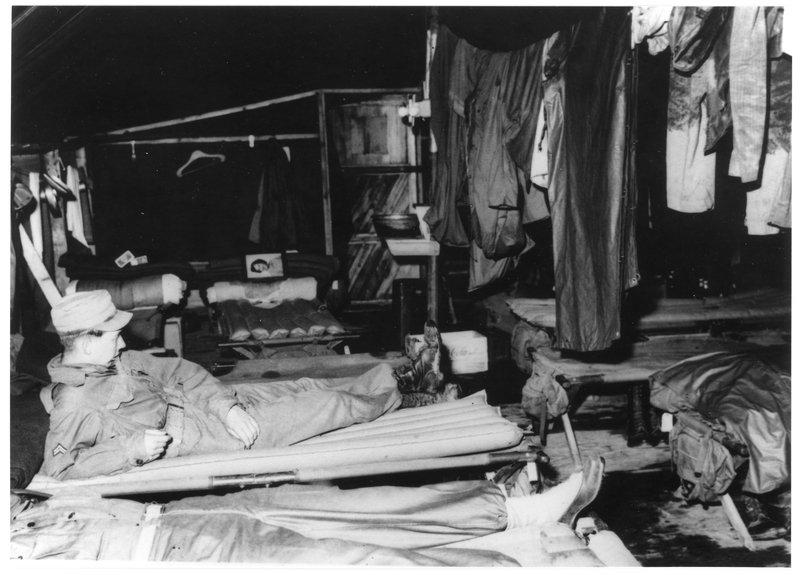 Soldier Laying on Bunk in Korea | Harry S. Truman